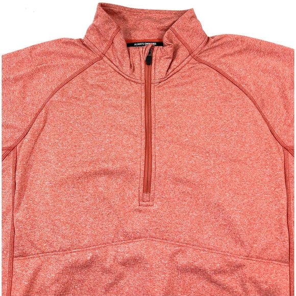 Oros Solarcore Half-Zip Insulated Jacket Mens XL Pullover Coral Orange - Picture 2 of 14